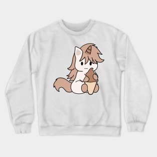 Brown Unicorn Ice Cream Chocolate Crewneck Sweatshirt